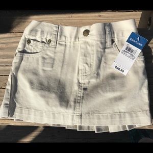 Ralph Lauren girls khaki pleated skirt